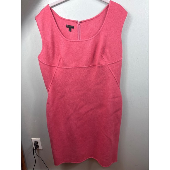 Talbots Dresses & Skirts - Talbots Pink Wool Blend Sheath Dress Womens 16 Sleeveless Career Preppy